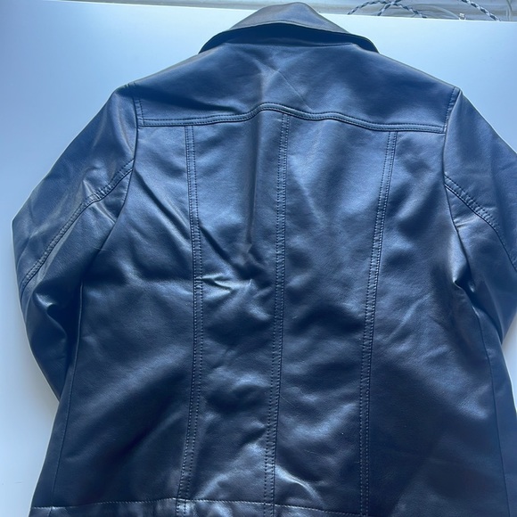 ✨NWT✨ Express Black Leather Jacket - Picture 6 of 8